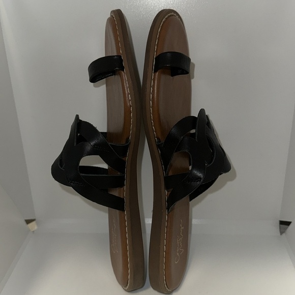 Crown Vintage Aravedi Ring Toe Leather Sandal Women’s size 7.5 - Picture 6 of 8